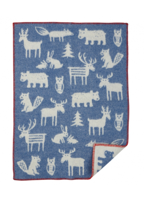 Klippan Baby Blanket | Forest | Blue 